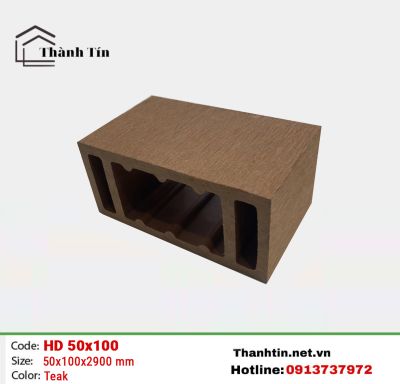 Lam gỗ nhựa ATW 50x100 Teak