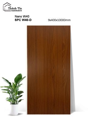 Tấm ốp Nano iWood SPC W40-D