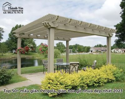 Top 50+ mẫu giàn Pergola, giàn hoa gỗ nhựa đẹp nhất 2023